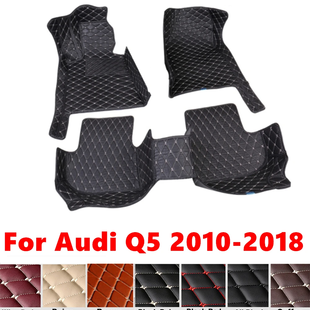 

Car Floor Mats For AUDI Q5 2018 2017 2016-2010 Custom Fit Front & Rear Floor Liner Cover Foot Pads Carpet Interior Accessories