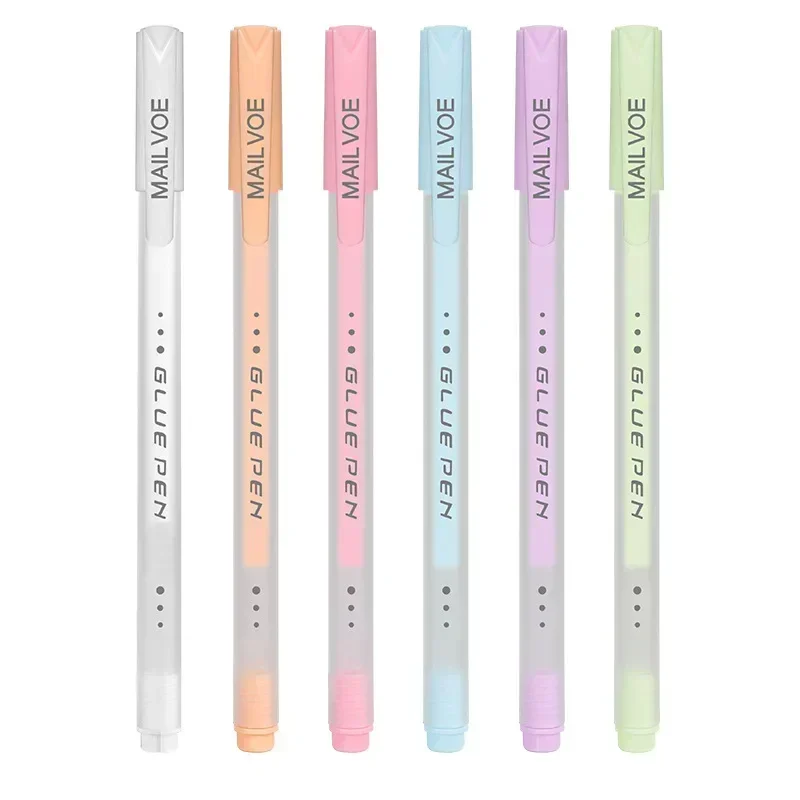 3/5Pcs Glue Pen Handmade Quick-Dry Dot Glue School Dispensing Pen Shaped Color Glue Stationary