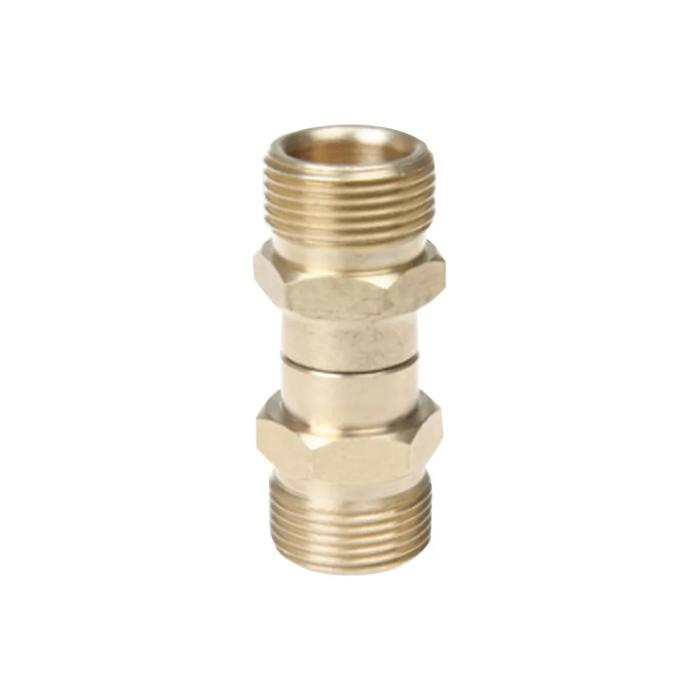 Brass High Pressure Washer Swivel Joint Connector Hose Fitting M22 Thread 360 Degree Rotation Hose Sprayer Connector