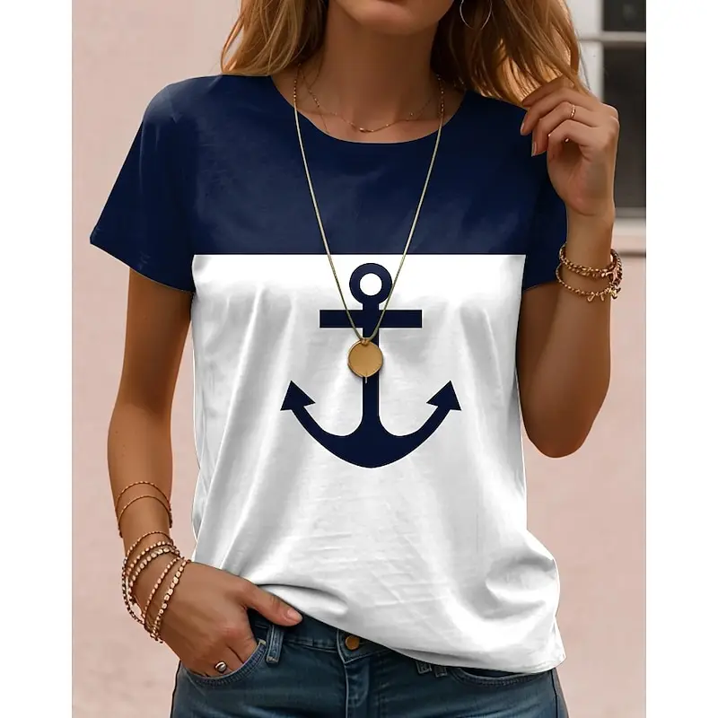 Funny 3D Print Women's T-Shirts Summer Comfortable Breathable Short Sleeve Tees Fashion O-neck Loose Tops Casual Female Clothing