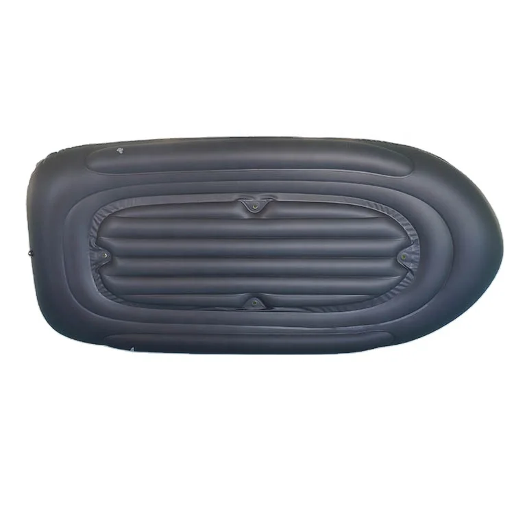 Barca da pesca fluviale gonfiabile in PVC con garanzia di qualità con borsa per il trasporto e camera di sicurezza sul fondo