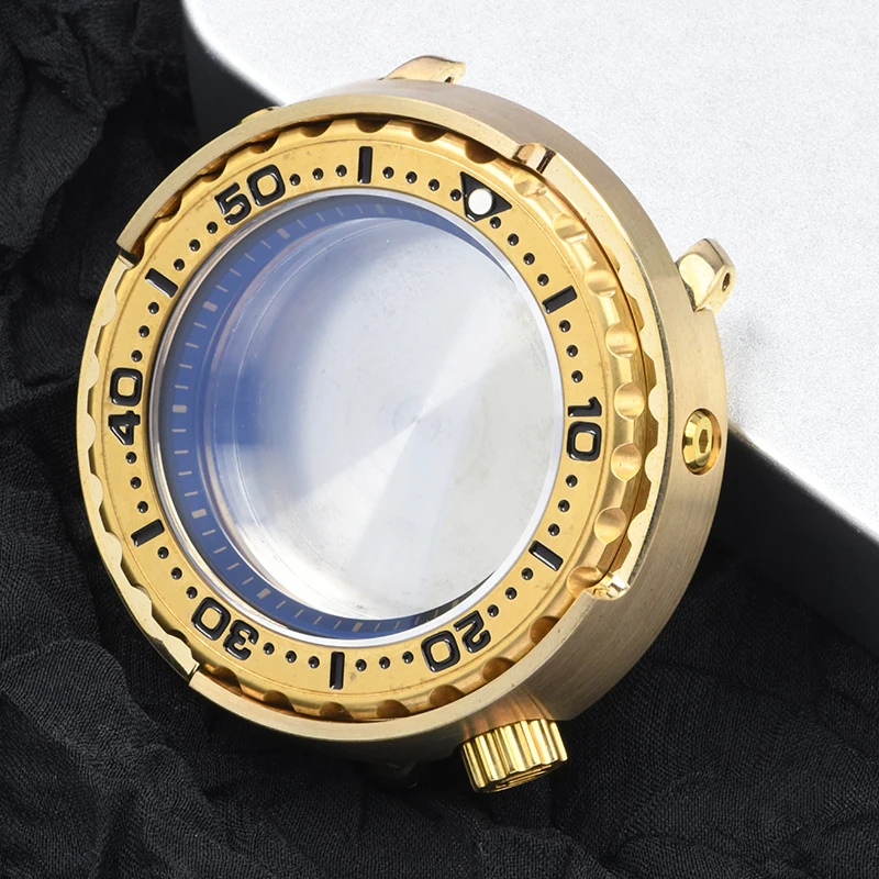 Детали для часов, твердый 47 мм, алюминиевый бронзовый корпус SBBN031/Tuna Diver, сапфировый, подходит для механизма NH35/36, 20 бар, супер люм