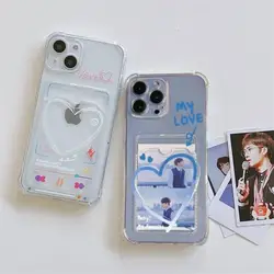 Love Heart Case For Xiaomi Redmi 12 Note 13 Pro 12S 10 11 7 8 12S 9 10C 12C 13C 9A 9C 8T A1 A2 Plus K60 Ultra Card Bags Cover