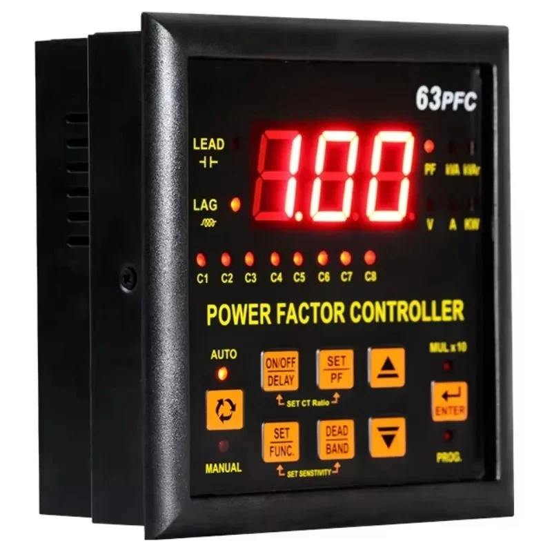 63PFC Power Factor Controllers 12 Steps Electricity Saver APFC Relays Surge Protection  Directly