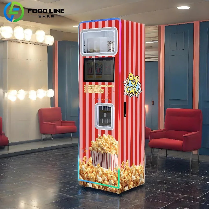 

Factory Wholesale Commercial Automatic Popcorn Maker Machine Full Payment System New Popcorn Vending Machine