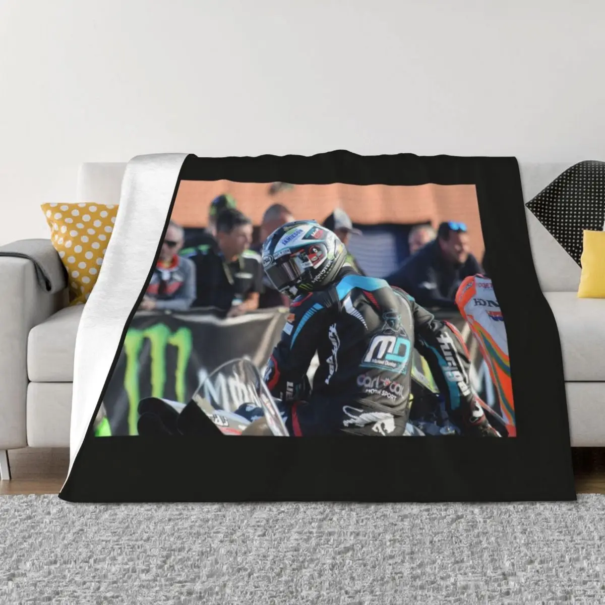 Michael Dunlop Isle of Man TT 2018 Throw Blanket Soft Beds halloween Loose christmas gifts Blankets