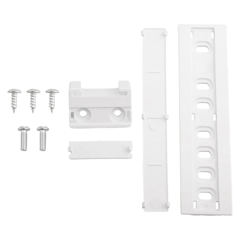 N83R Built-In Refrigerator Mobile Shelf Tracks Slide Rails, White Color, Smooth Glide For Easy Access, Space Optimization