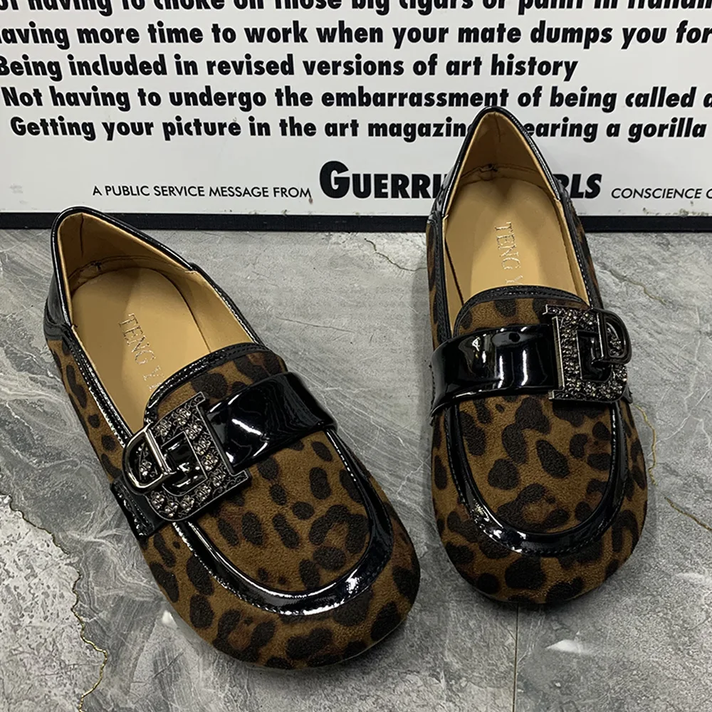 Women Flat Shoes Plus Size Casual Women Mullers Antislip Brand Designer Female Loafers Fashion Leopard Women Shoes