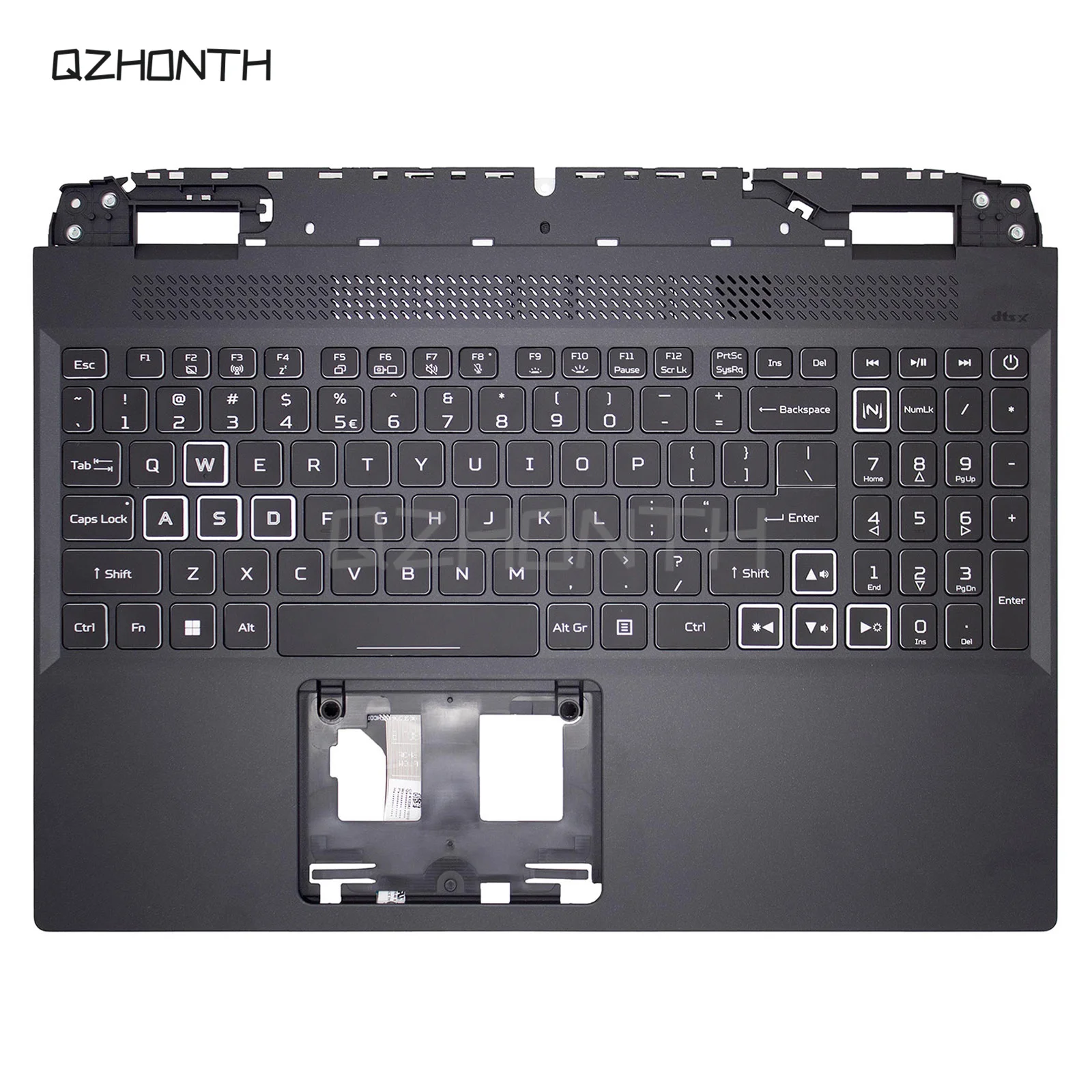 

New For Acer Nitro 5 AN515-58 AN515-46 Palmrest w/ Backlit Keyboard White Keys 6B.QFMN2.001 15.6"