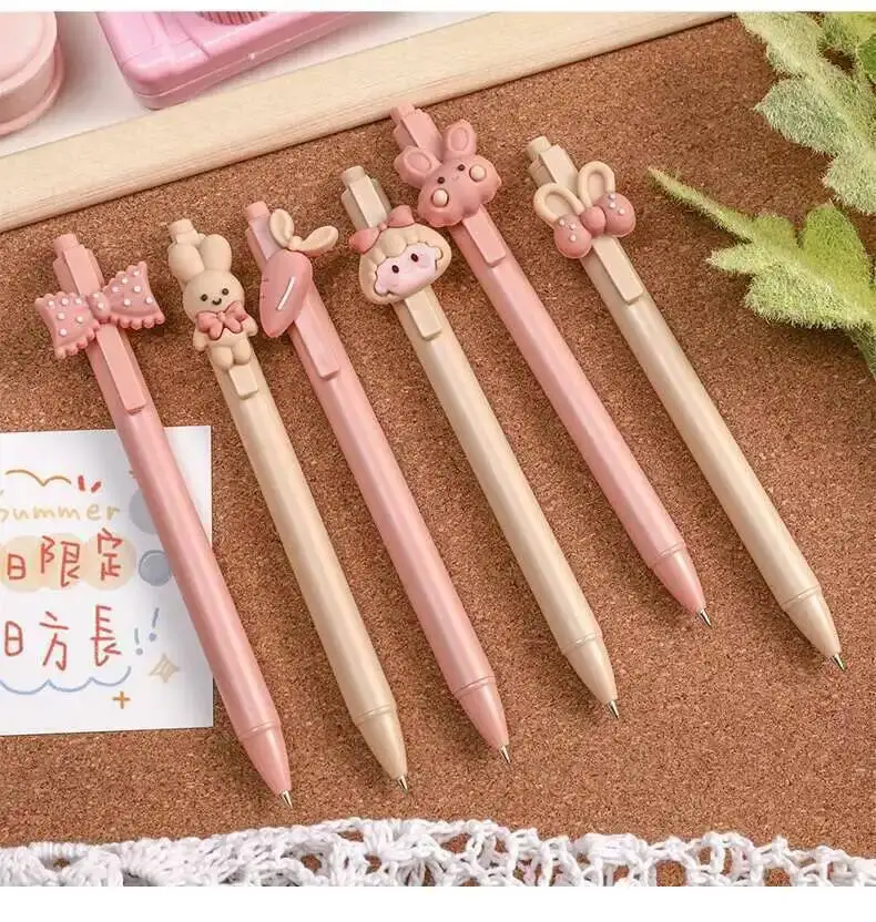 1-teiliger Lytwtw's süßer Gelstift, kreativer Hase, Schleife, Presse, Büro, Geschenk, Schulbedarf, Schreibwaren, Kawaii, lustige Stifte – Detail 25