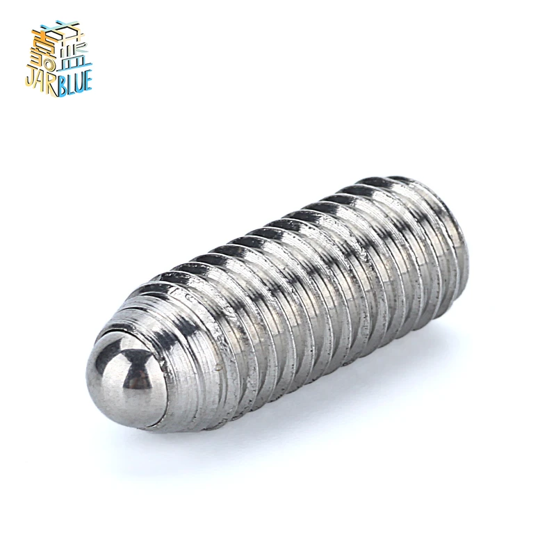 2/10X M3 M4 M5 M6 M8 M10 M12 Black Grade 12.9 304 stainless steel Hex Socket Allen Spring Ball Plunger Grub Point Set Screw Bolt