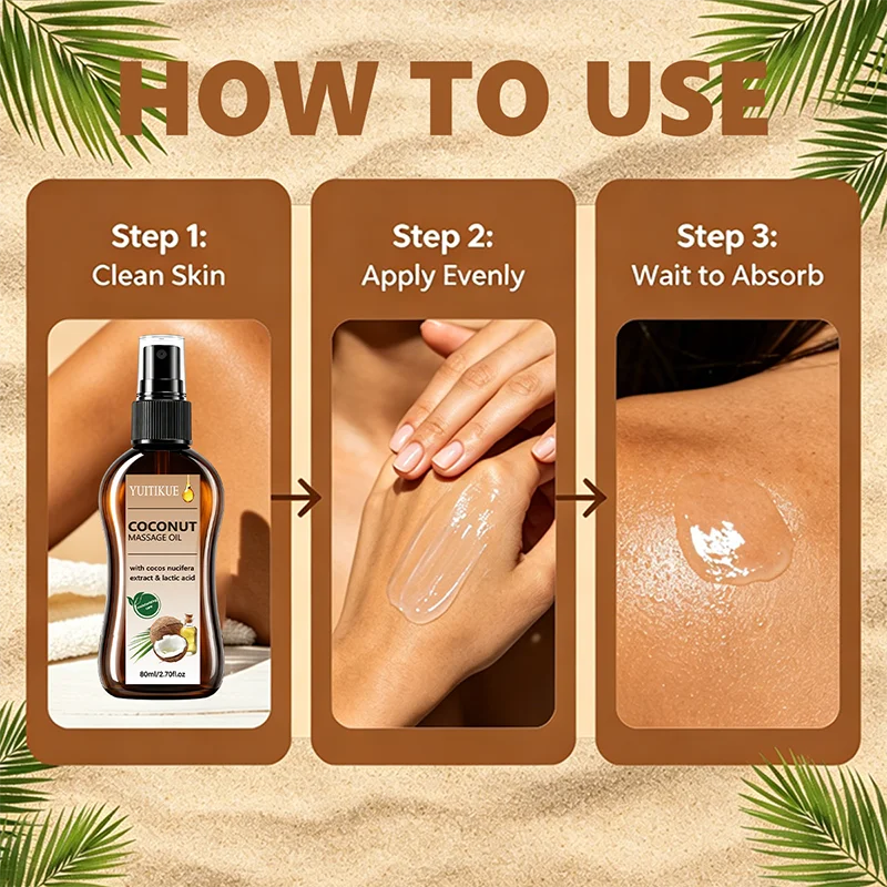 Natural Hydrating Body Massage Oil Mist Soften Dry Skin Enhance Silky Complexion Portable Full Body SPA Skin Care