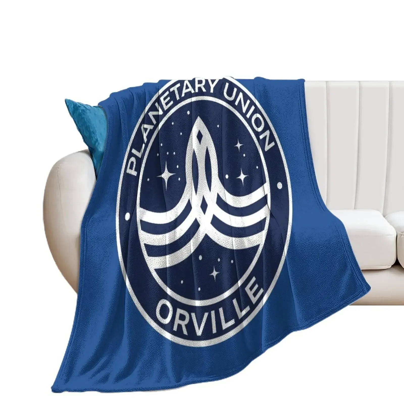 The Orville -Planetary Union Logo Throw Blanket Picnic Decorative Throw Decorative Sofa Blankets