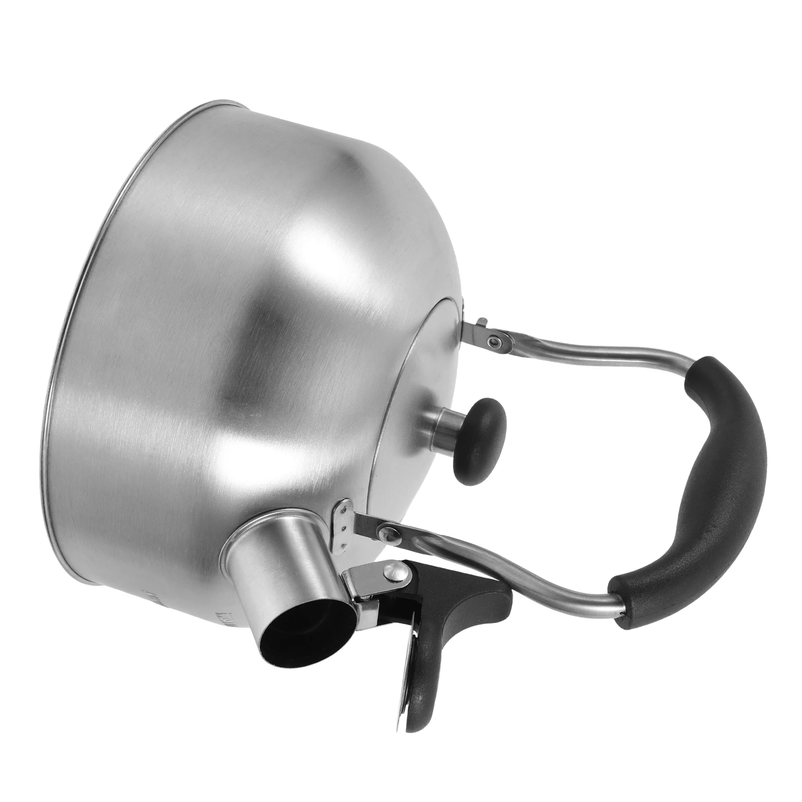 

Stainless Steel 3L Hot Water Tea Coffee Stainless Tea Kettle Silver Pot Whistling Retro Stove Top Kitchen Tool Multipurpose