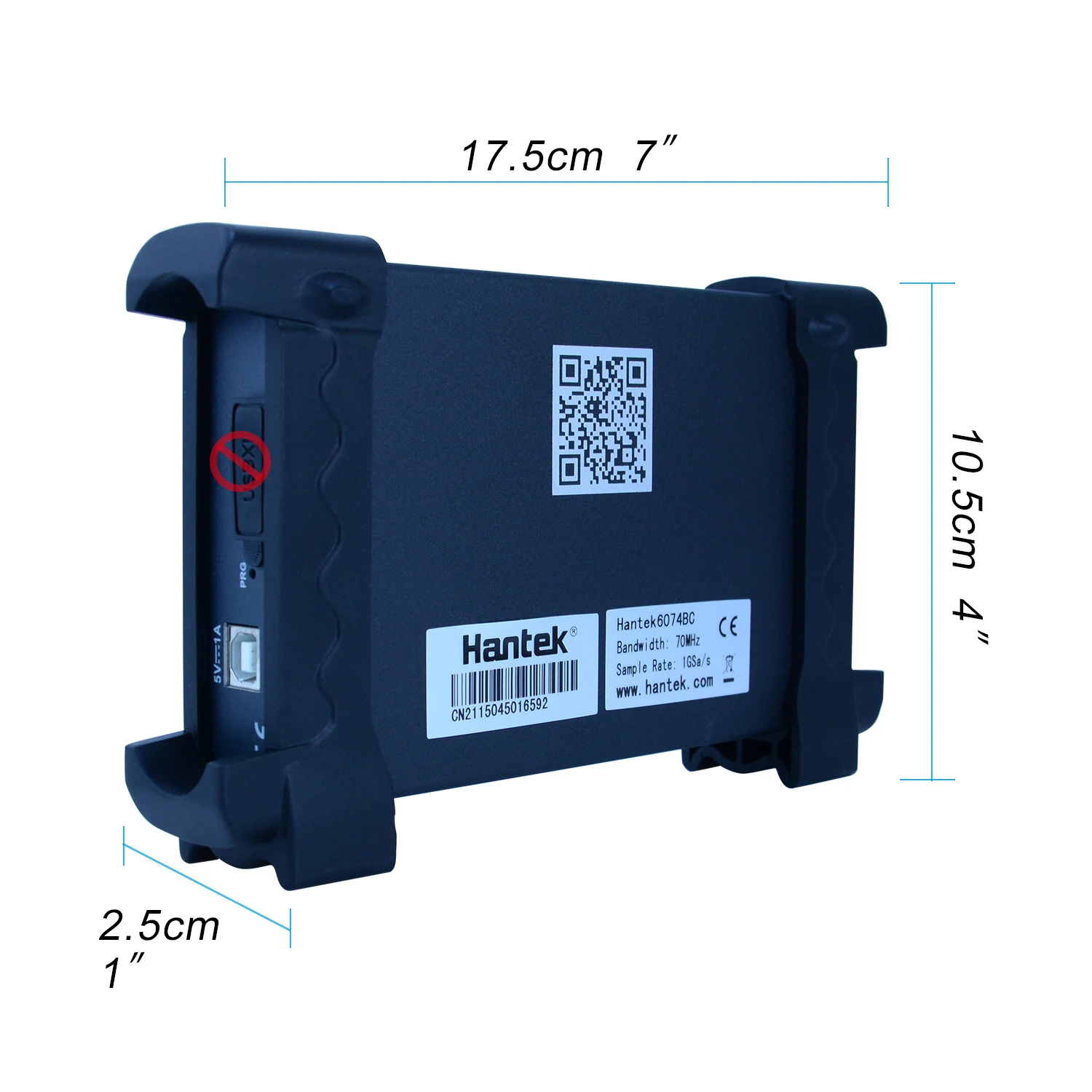 Hantek zestaw z oscyloskopem cyfrowym USB 70MHz 100MHz 200MHz 250MHz 4CH kanały 1GSa/s PC oscyloskop 7/8/10 DIY 6004BC