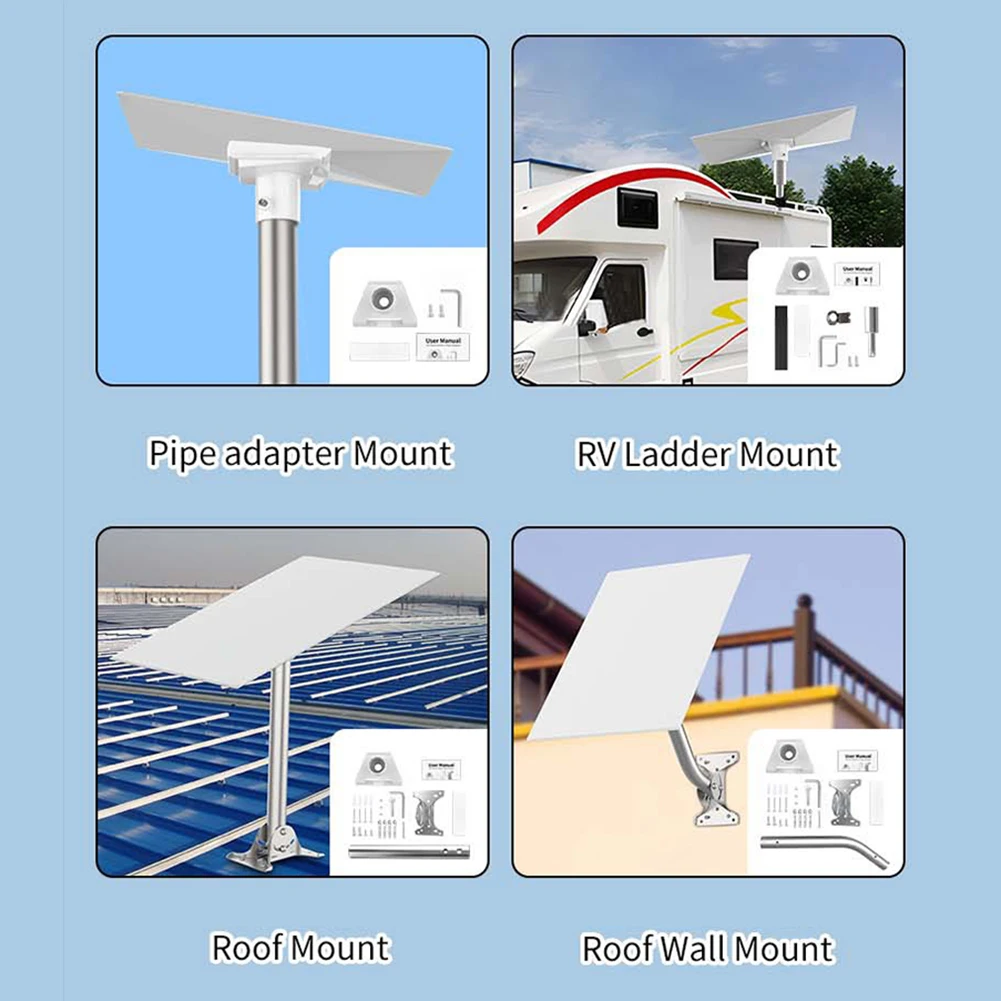 Soporte de escalera para StarLink Gen 3 RV, montaje de estante de techo, Kit de montaje