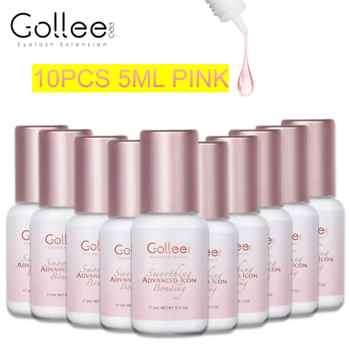 Gollee Jelly powder glue Eyelash Glue 1s Fast drying for Salon Artist eyelash extension Glue Waterproof Professional supplies