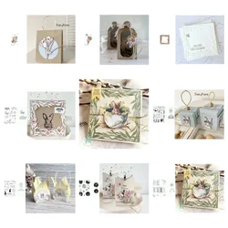 New Arrival Presell Easter Bunny Cutting Dies and Stamps for DIY Scrapbooking/photo album Decorative Embossing DIY Paper Cards