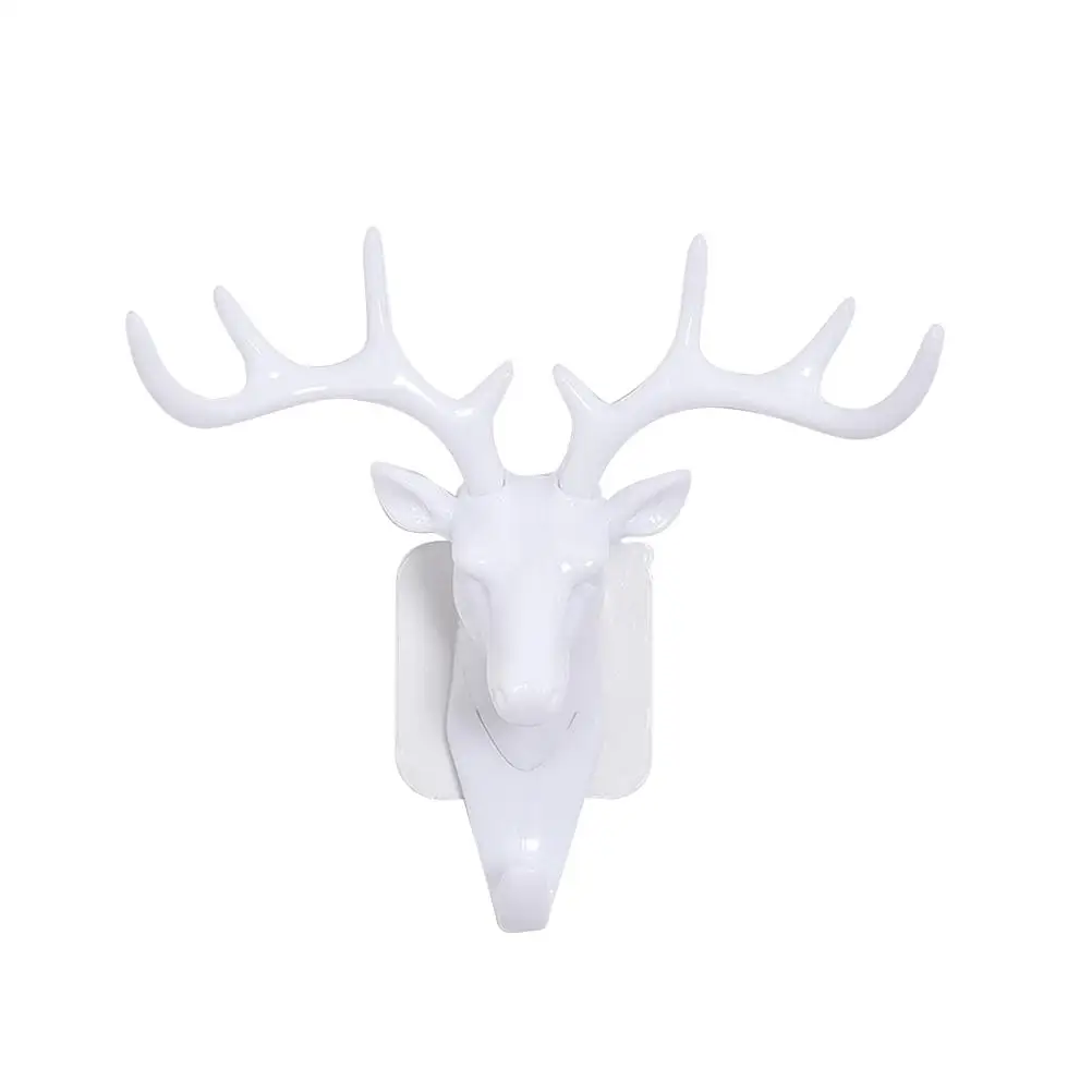 

Deer Antler Mount Antlers Wall Hook Horn Hanger Vintage Vintage Wall Hooks Smooth Decorative Storage Bathroom Home Style