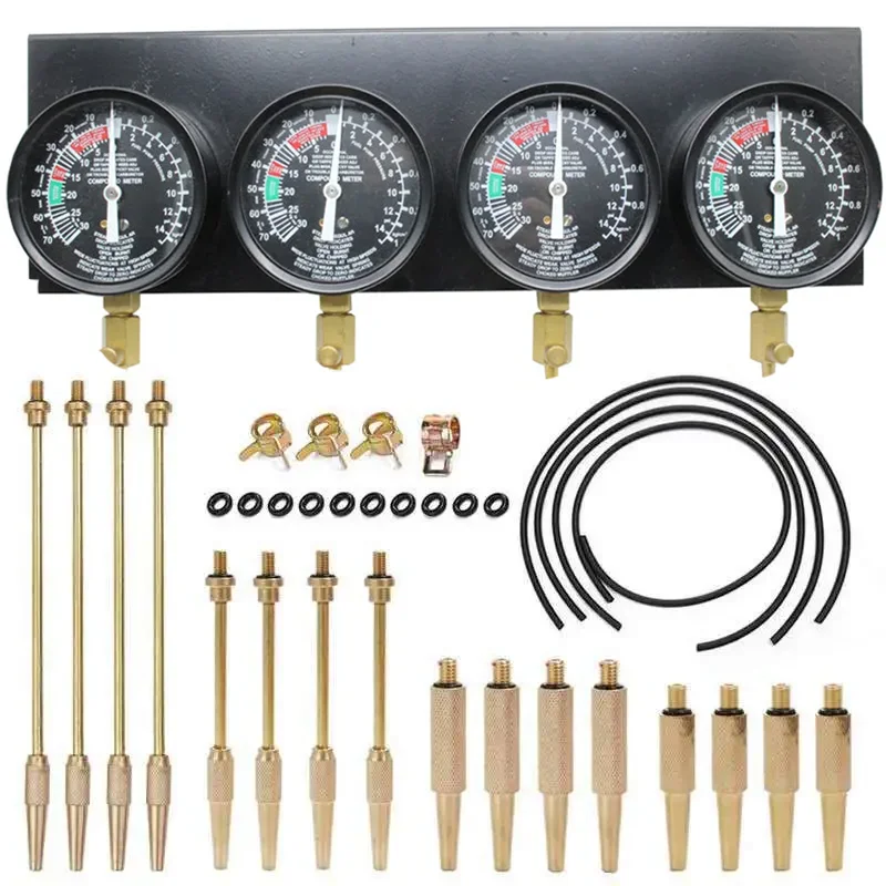 Fuel Vacuum Carburetor Synchronizer Carb Tools sync 4 Gauge Set with Rubber Hose Vacuum Balancer Meter Kit For Motorcycle