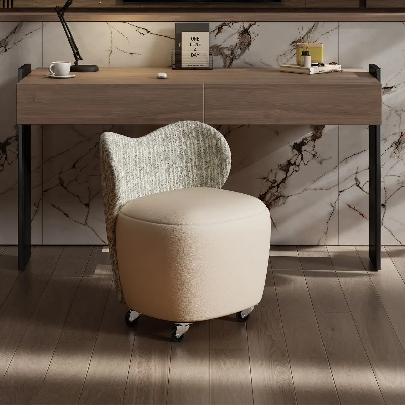 Nordic Beige Makeup Vanity Chair Soft Upgrade Comfy Luxury Makeup Vanity Chair Designer Narrow Sillas De Tocador Furniture Home
