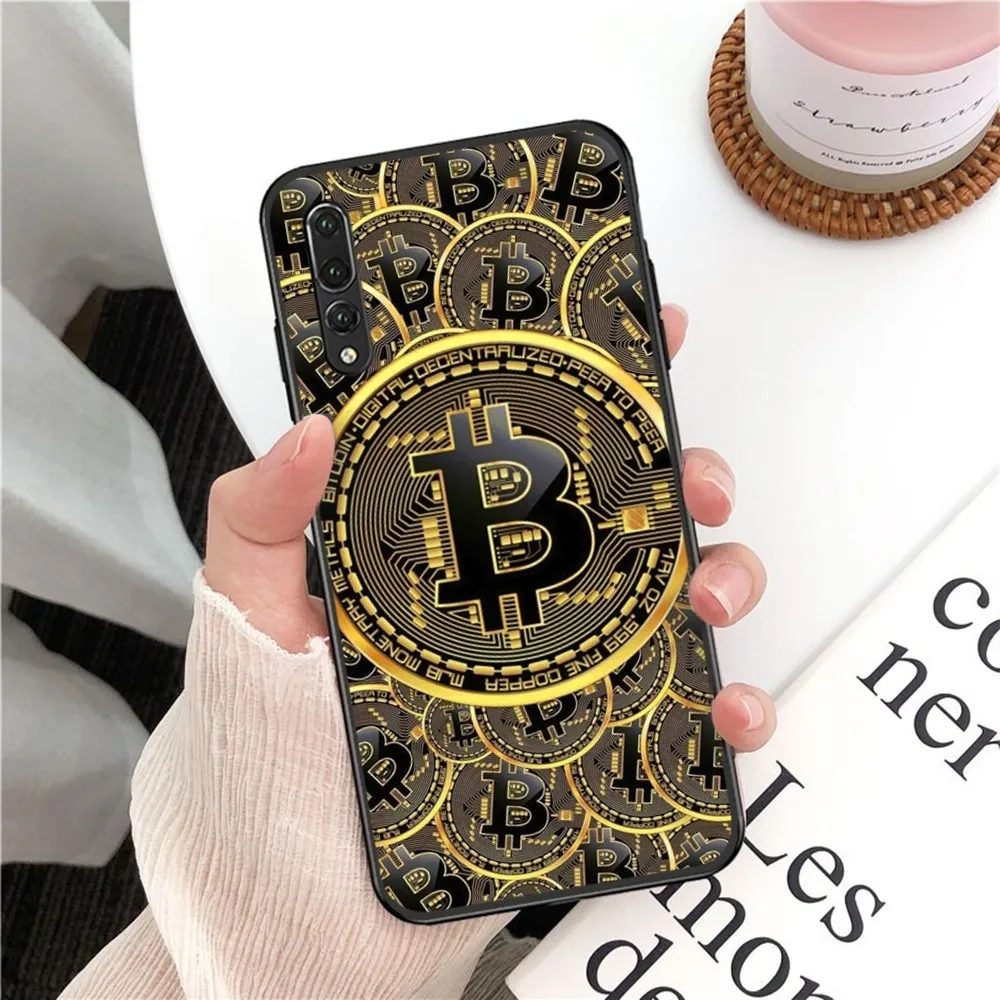 Bitcoin Phone Case For Huawei P 8 9 10 20 30 40 50 Pro Lite Psmart Honor 10 Lite 70 Mate 20lite