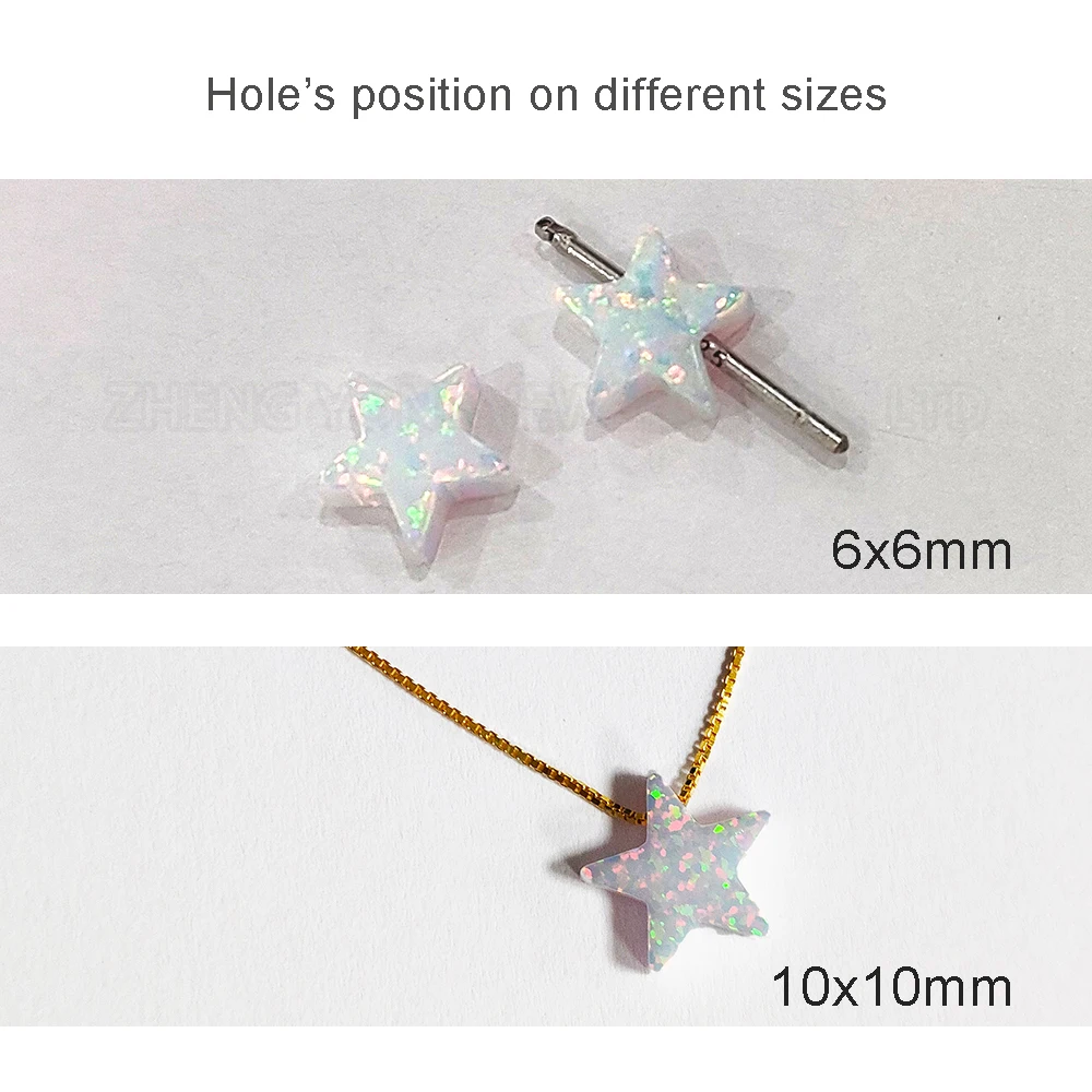 Water Blue Star Stone Beads for Jewelry Making 6mm--12mm Blue Fire Opal Beads OP06 5 Point Star Beads for Crafting