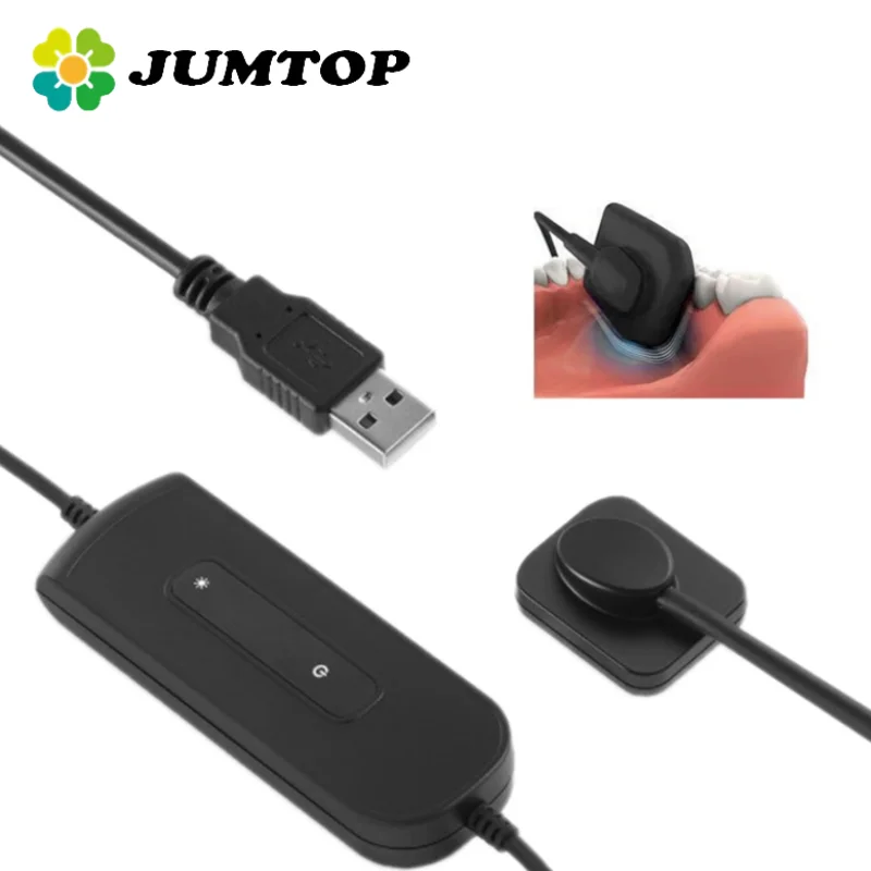JUMTOP Dental Intraoral Digital X Ray Sensor with Holders RVG Sensor Filming Machine