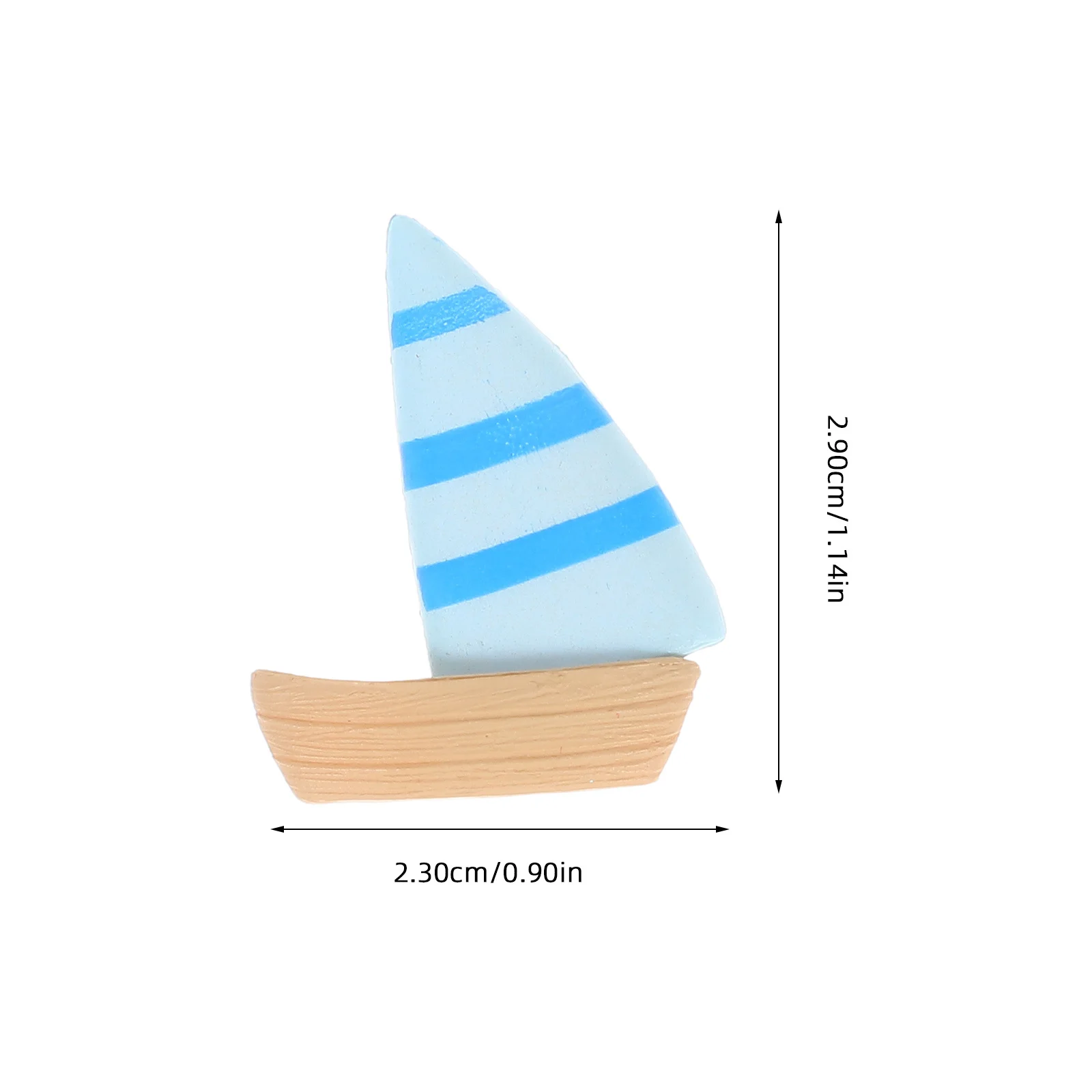 10 szt. Miniaturowe żaglówki dekoracyjne, realistyczne, lekkie, do domu, ogrodu, stawu, dekoracje wielkanocne, akcesoria do dekoracji biurka, stołu, krajobrazu.