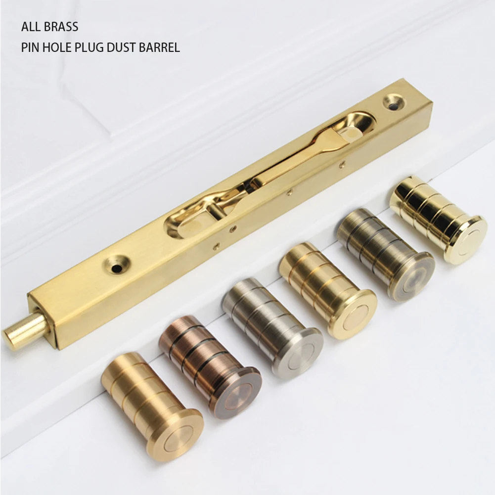 Dust-Proof Socket Copper Dust Excluding Socket 13mm Aperture Dust-Proof Keeper Built-In Spring Circled Door Lock Accessories