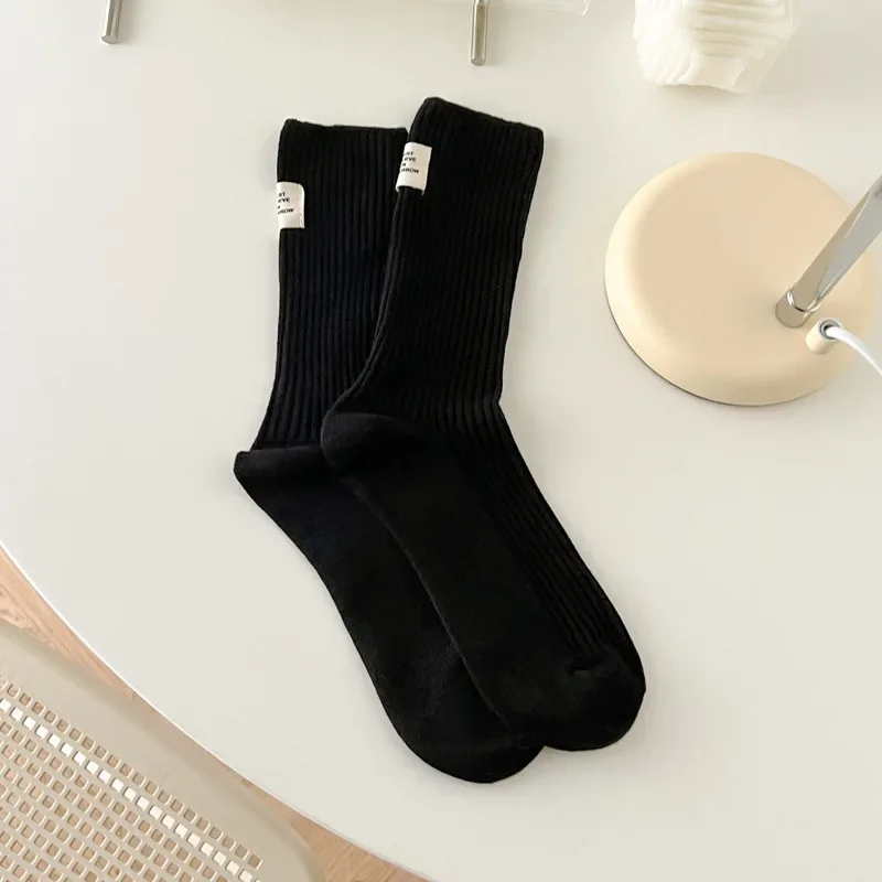 Women Socks Long New High Quality Candy Color Crew Socks Japanese Fashion Breathable Fresh Colorful Socks Middle Tube