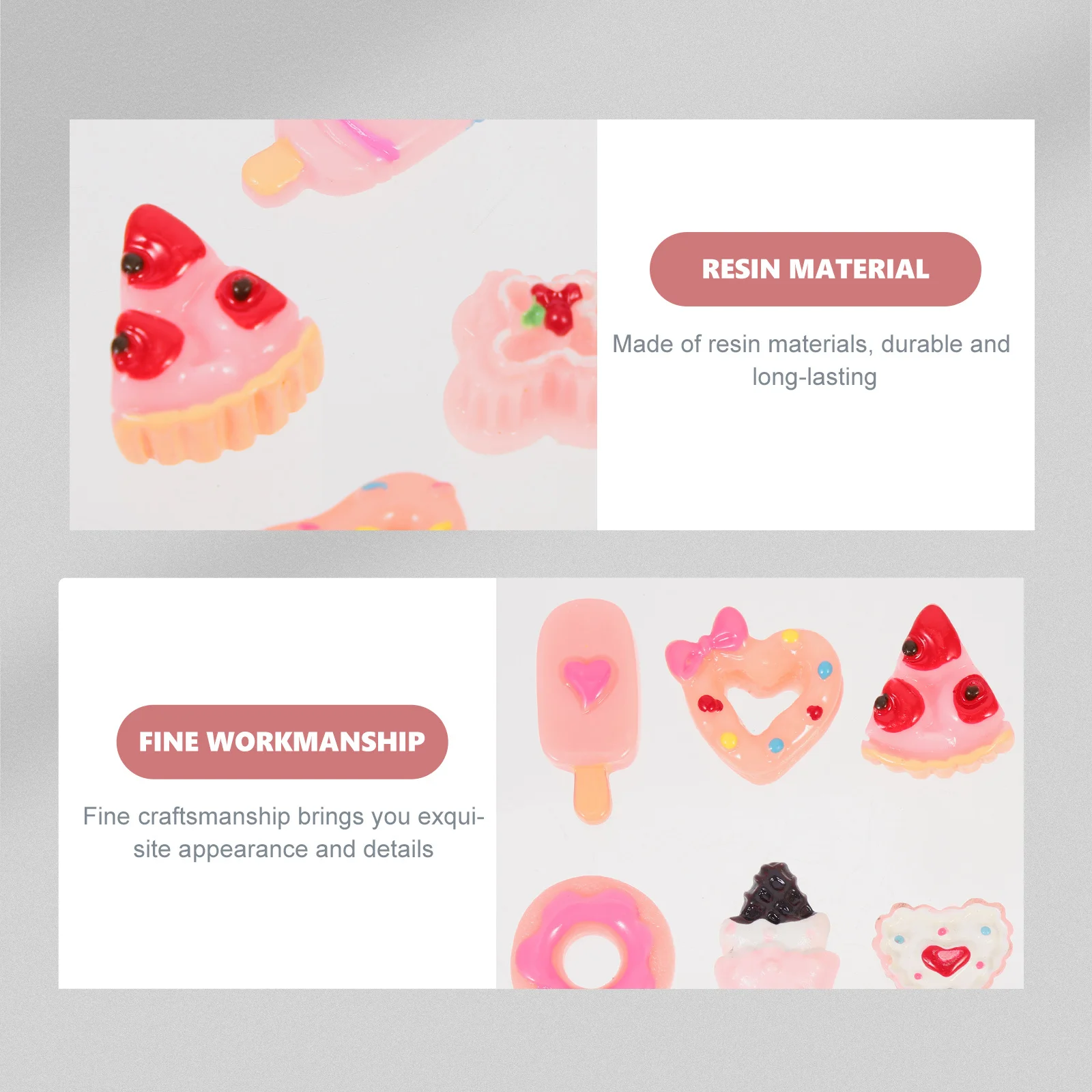 

30pcs Simulation Food Nail Charms Mini Diy Phone Case Decor Resin Craft Ornament Handmade Mobile Accessories Micro Landscape