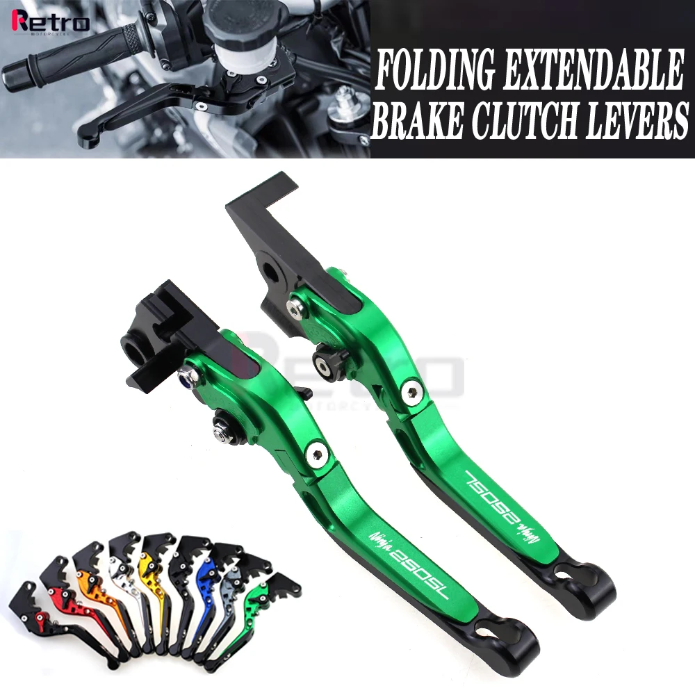 For KAWASAKI NINJA 250SL NINJA 250 SL 2015 2016 Motorcycle Folding Extendable Adjustable Clutch Brake Levers