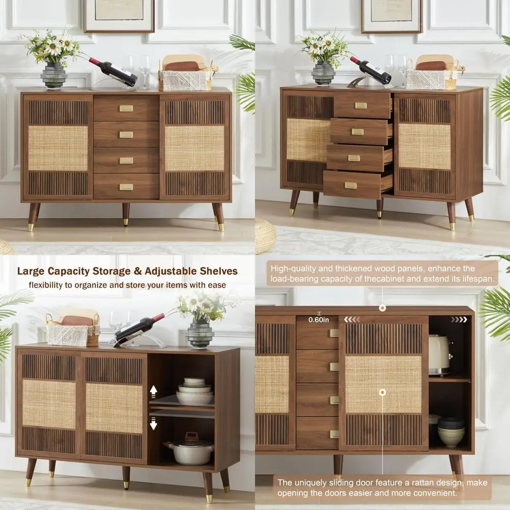 Rattan Kitchen Buff… - image