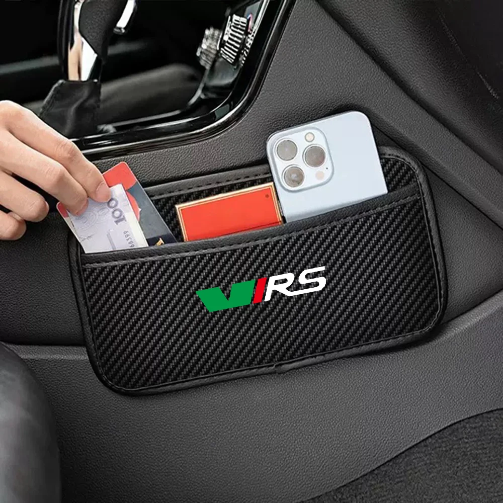 Car Storage Net Bags Organizer Phones Coins Keys Storage for Skoda VRS FABIA KODIAQ KAROQ octavia RAPID ROOMSTER SCALA Yeti