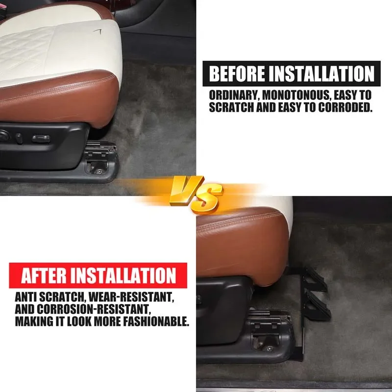 For Cadillac Escalade 2007-2014 Aluminum Alloy Black Car co-driver seat Extinguisher Bracket interior modification accessories 2