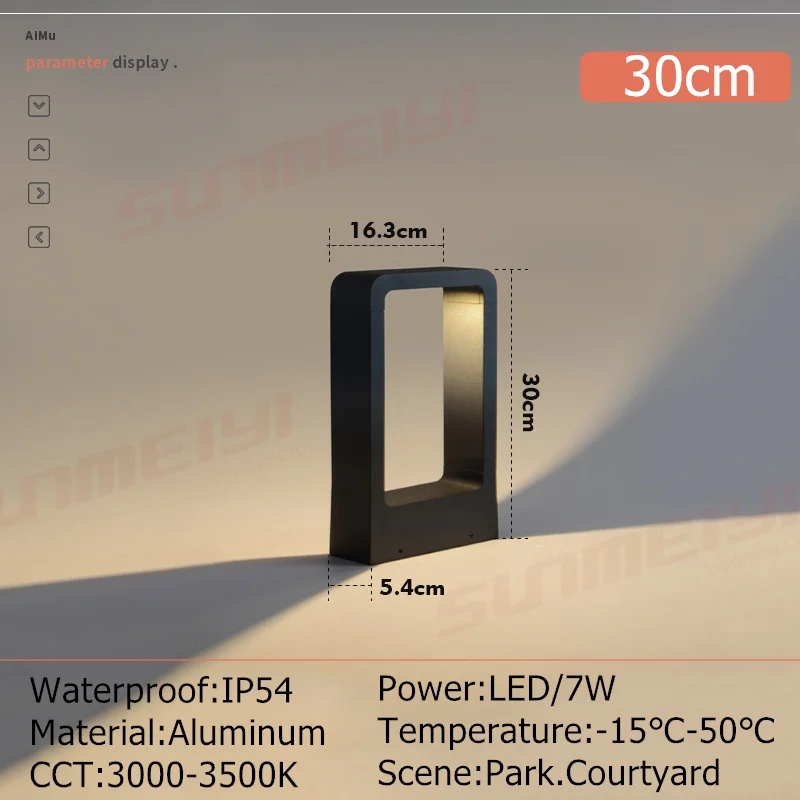 Outdoor Waterdichte Ip65 10W Led Gazon Lamp Nieuwe Stijl Aluminium Pilaar Tuinpad Vierkant Landschap Gazon Verlichting AC85-265V