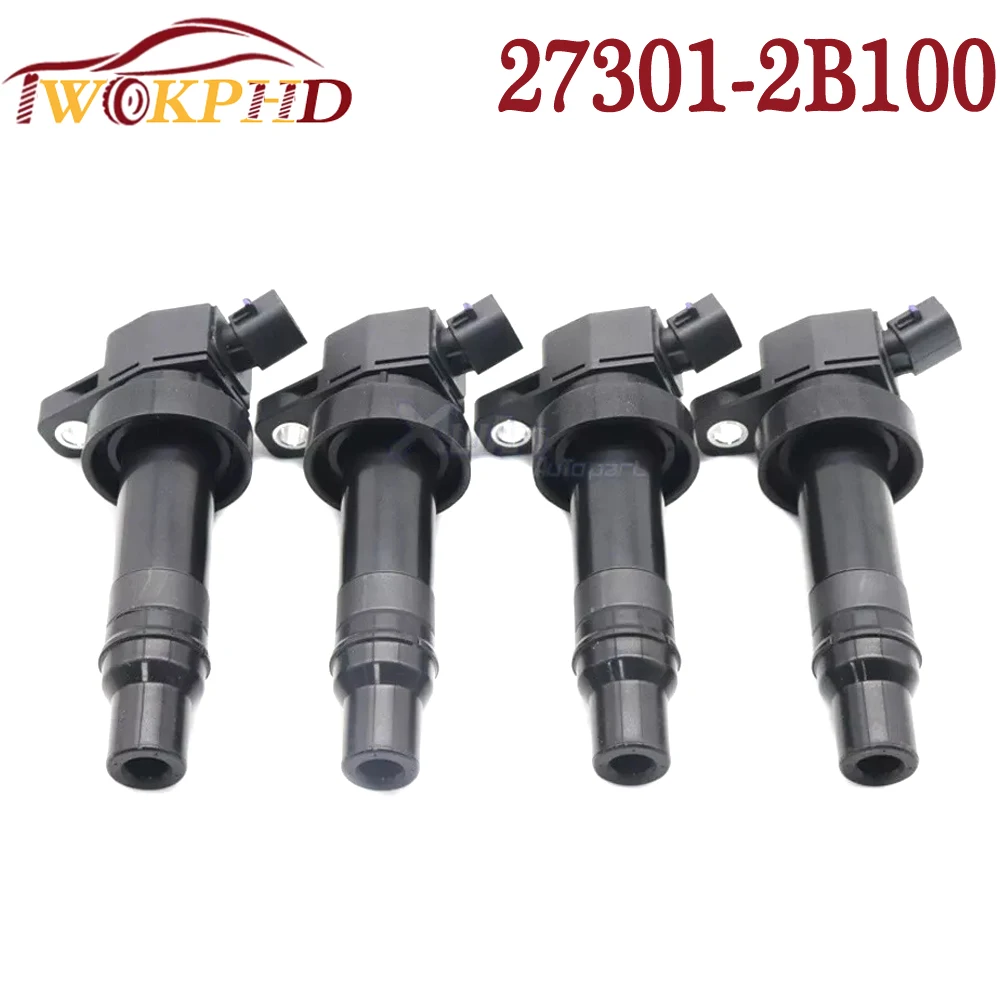 NEW Car Ignition Coil 27301-2B100 for Hyundai Accent Veloster i20 i30 Kia Rio Soul Rio5 1.6L L4 2012-2020 UF636 273012B100