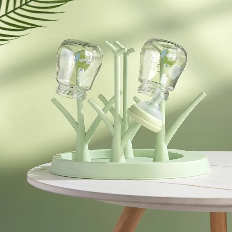 Bottle Drying Rack Detachable Tree-Shaped Bottle Storage Tree-Shaped Bottle Dryer Rack Space-Saving Bottle Holder For Baby