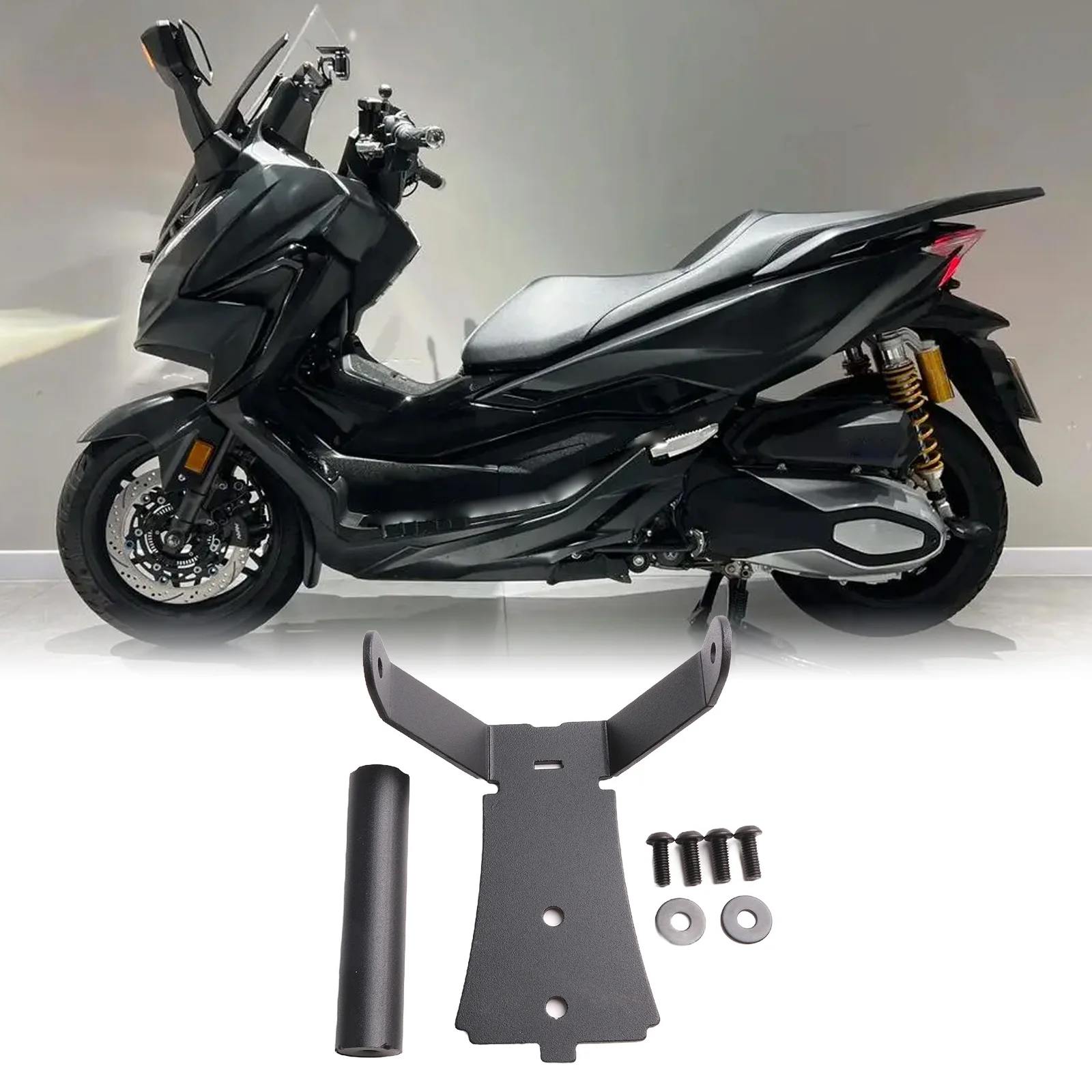 

1 комплект, кронштейн для крепления GPS для мотоцикла, навигационный держатель Blk для Honda для FORZA 350 2020-2021, аксессуары для мотоциклов