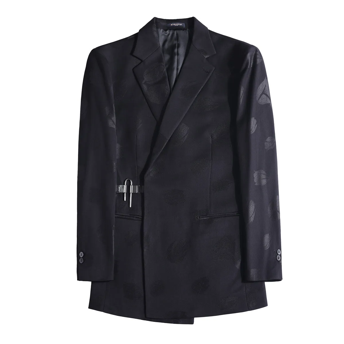 Luxury High-quality Men's Suit Jacket  Autumn Winter Metal Buckle Business Suit Wedding Groom Banquet Party Blazer Masculino