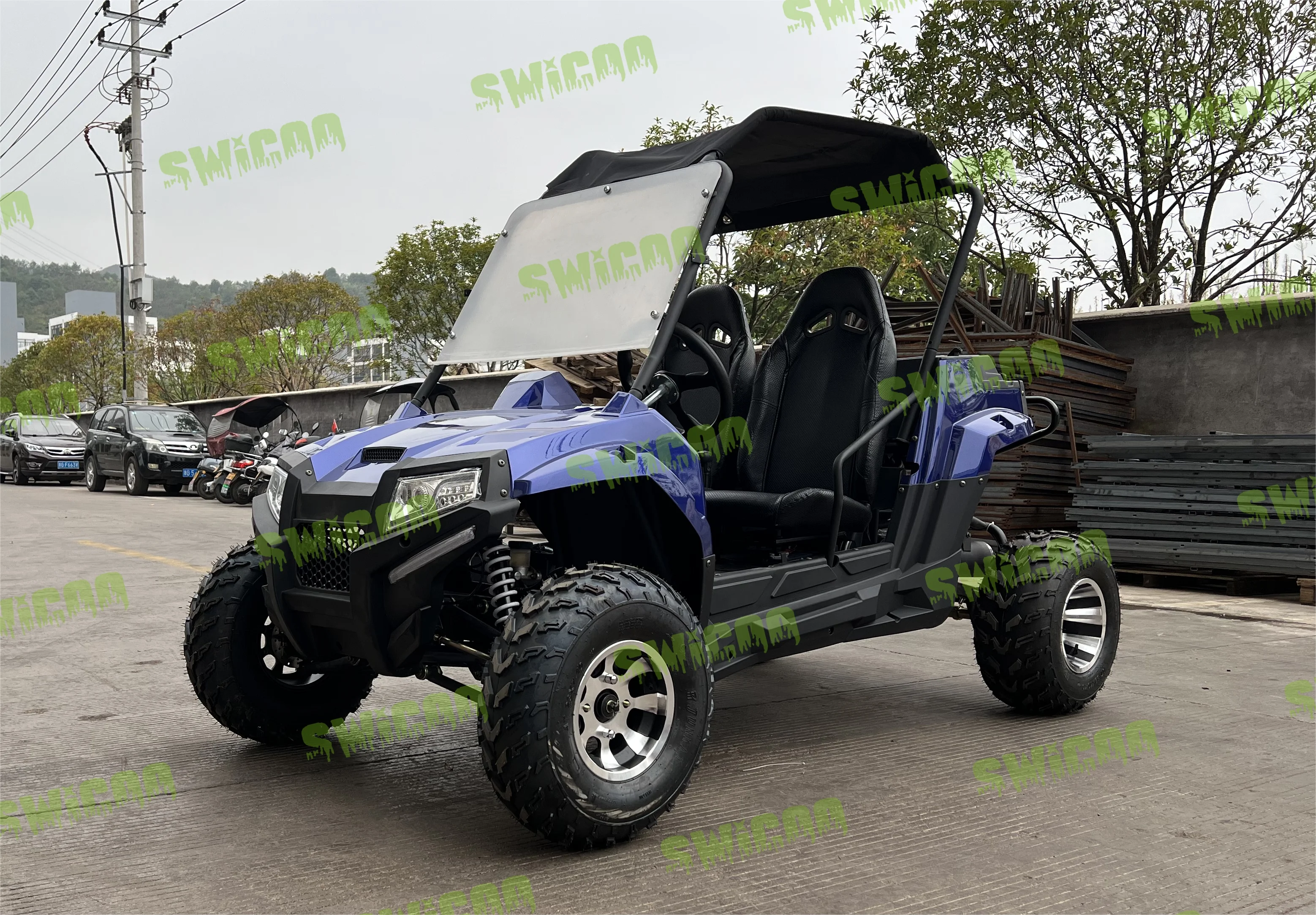 All Terrain Quad 300cc ATV Off-road Kart Buggy With 10 Inch Wheels Two Seater Quad Bike For General Use