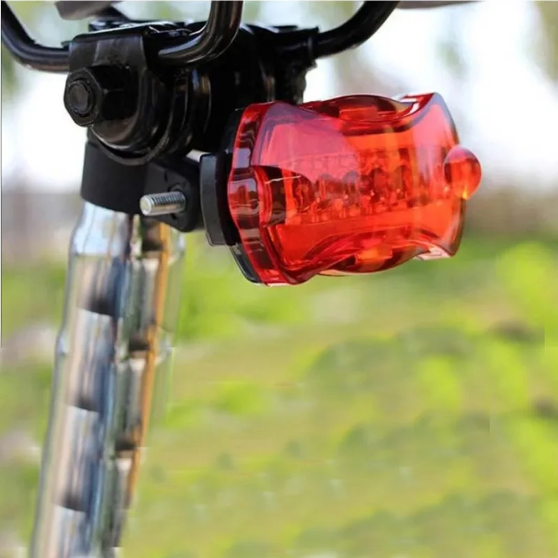 

Bike Light Bike Rear Tail Light Riding 5 LED Night Riding Plastic Replacement Safety Waterproof Bicycle Cycling