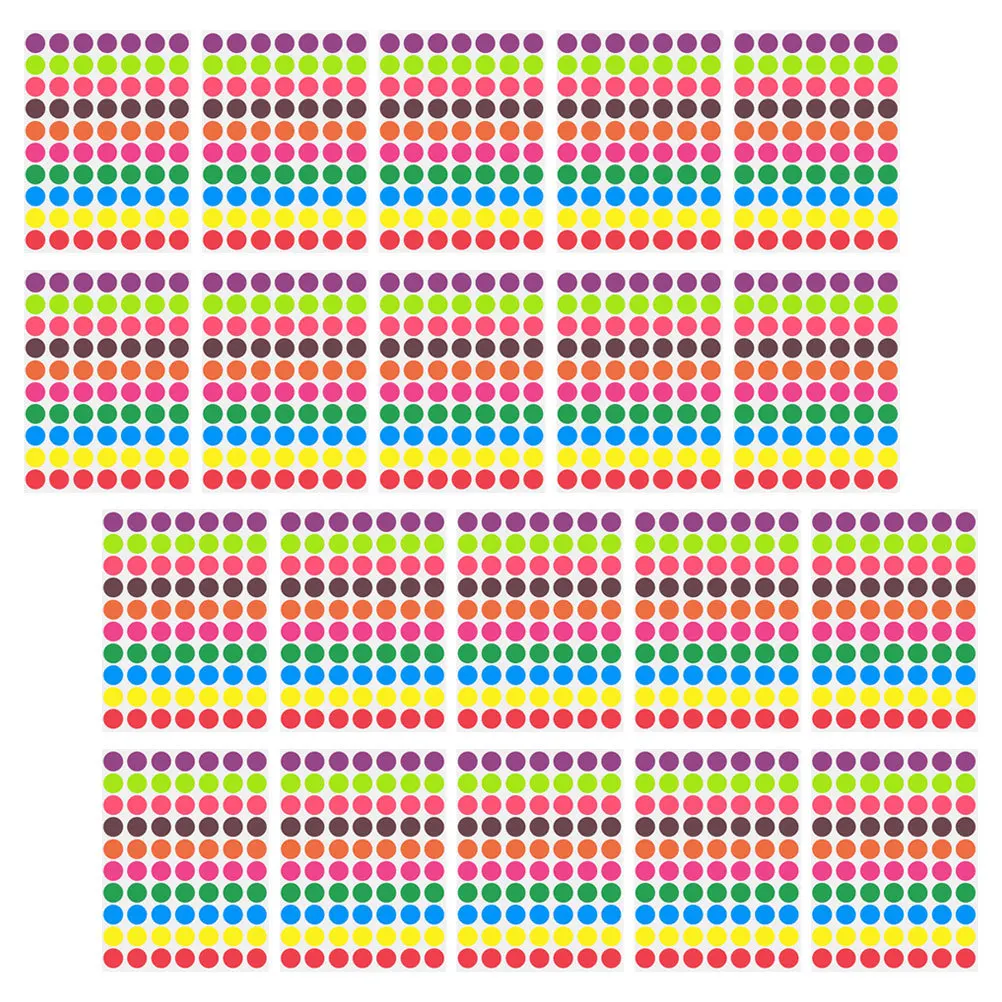 

1400 шт. разноцветных круглых этикеток-наклеек с возможностью записи для сортировки документов, хранения и герметизации в доме, на кухне и в офисе