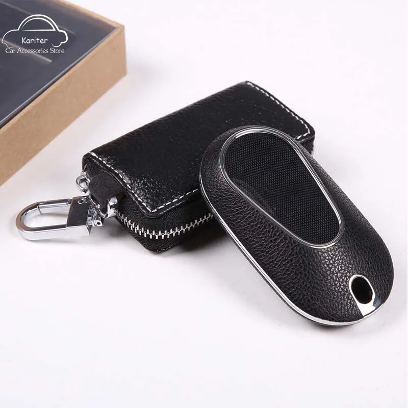 For Mercedes Benz 2021 2022 C Class S Class W223 W206 S350L S400L S450L S500L PU/PC Car Key Case Cover Shell Protector