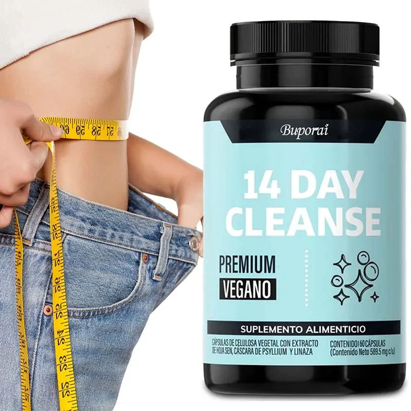 14 Day Cleanse - Supports Digestive Health, Detoxification, Cleansing, Boosts Energy Levels, and Maintains Gut Health, Non-GMO