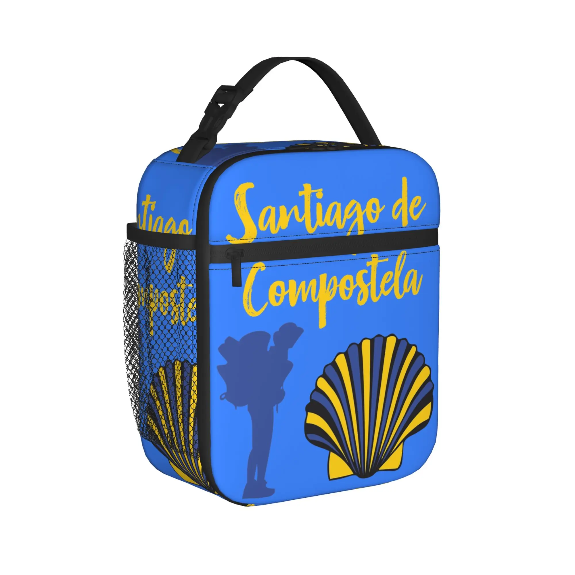 Camino de Santiago de Compostela pilgrim Insulated Lunch Bags Lunch Container Tote Lunch Box Bento Pouch College  Outdoor