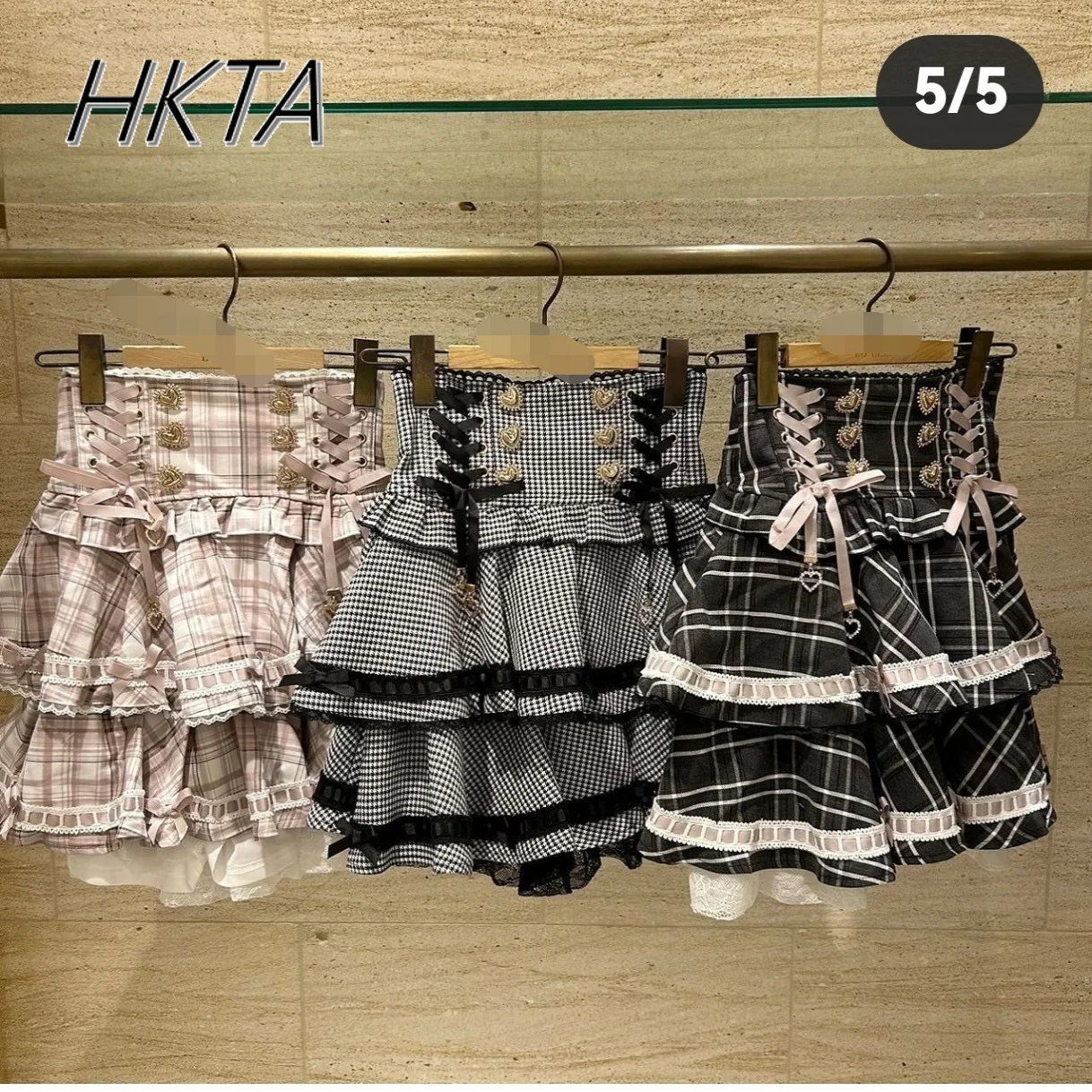 Japanese Cute Plaid Liz Skirts Kawaii Sweet Bow Japanese Mine Layer Cake Pleated Skirt High Waist Slim Strap Skirt Can Removed