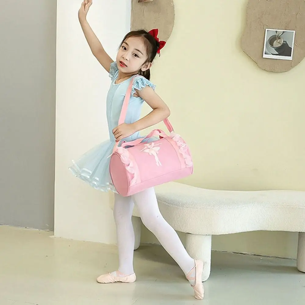 Ballet Dance Bags Handbag Pink Girls Lovely Backpack Baby Package Ballet Bag Handbag One Shoulder Bag Waterproof Princess Bag