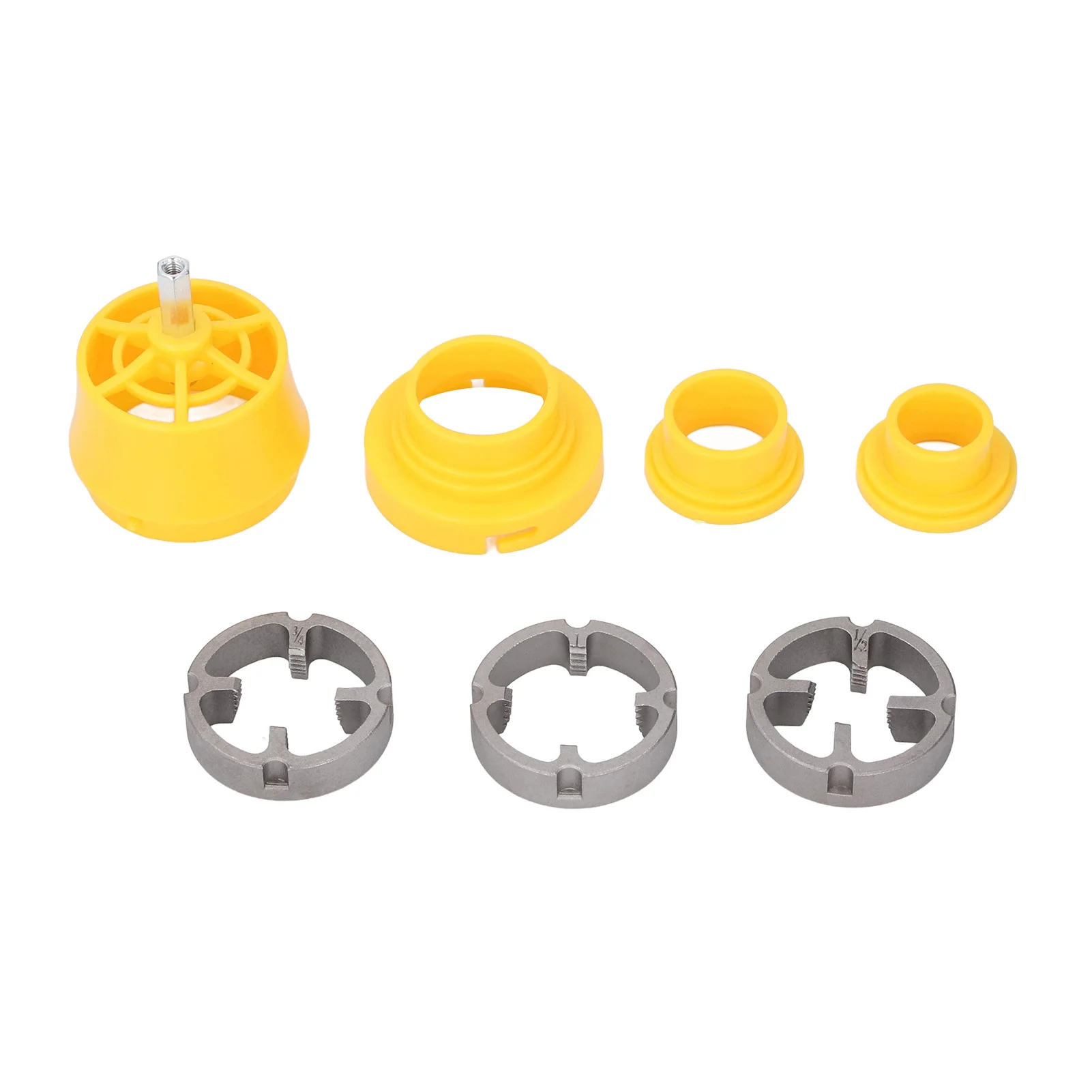 Set PVC Thread Maker Tool 1/2in 3/4in 1in Electric Hand Drill Pipe Threader Plumbing Manual Hand Tool PVC Thread Maker Tool